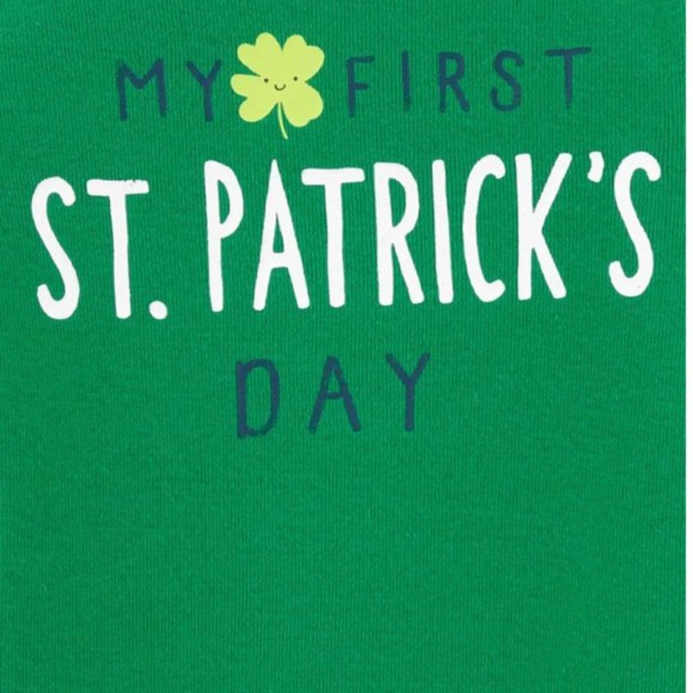 NWT Carter's My First St. Patrick's Day and shamrock 2 pack long sleeve … - Picture 4 of 7